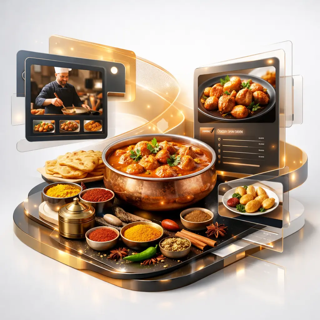 Indian Cuisine with Spices
